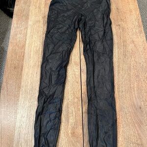 Black Faux Leather Leggings